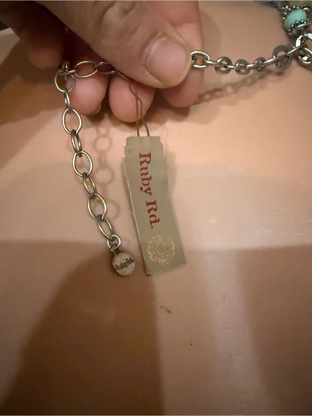 Ruby Rd. Turquoise and Lime Multi-Strand Statement Necklace - Picture 10 of 10